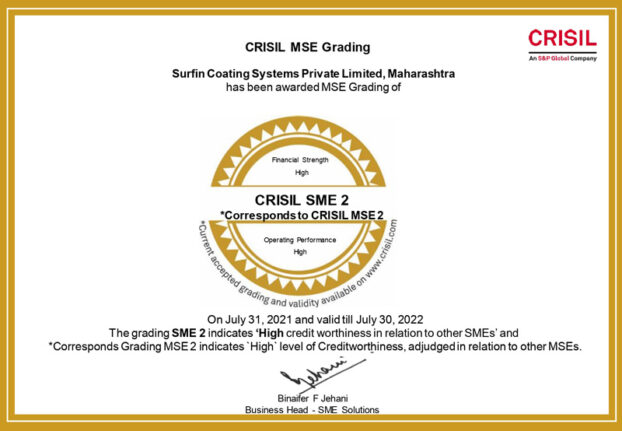 Surfin-Coating-Systems-Private-Limited-Grading-Certificate